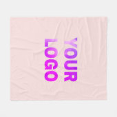 einfaches Hinzufügen von Logo/Design hier Text     Fleecedecke (Vorderseite (Horizontal))