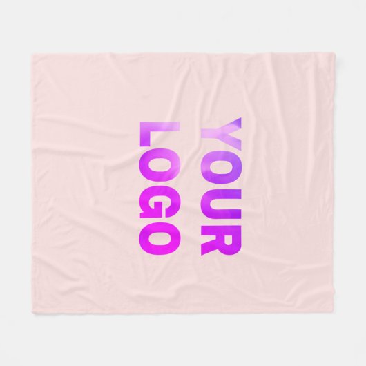 einfaches Hinzufügen von Logo/Design hier Text Fleecedecke (Vorderseite (Horizontal))