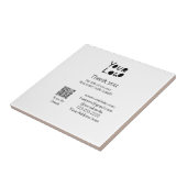 einfaches Hinzufügen von Logo/Design hier Text Q R Fliese (Seite)