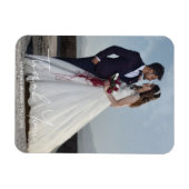 Einfaches Hinzufügen von Namen und Datum für Hochz Magnet (Horizontal)