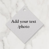 einfaches Hinzufügen von Text-Details für Ihr Logo Geschenkanhänger (Rückseite)