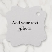 einfaches Hinzufügen von Text-Details für Ihr Logo Geschenkanhänger (Rückseite)