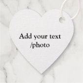 einfaches Hinzufügen von Text-Details für Ihr Logo Geschenkanhänger (Rückseite)