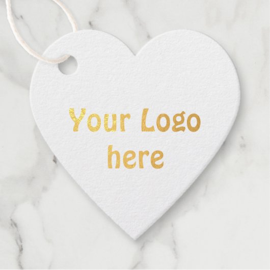 einfaches Hinzufügen von Text-Details für Ihr Logo Geschenkanhänger (Vorderseite)