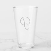 einfaches Hinzufügen von Text-Monogramm-Foto Glas (Rückseite)