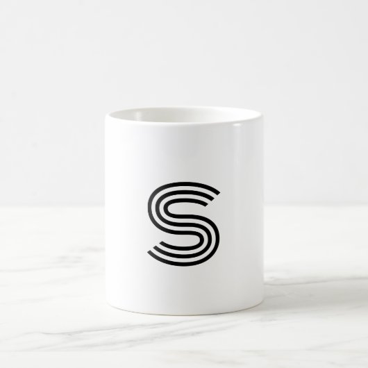 einfaches Hinzufügen von Text-Monogramm-Foto Kaffeetasse (Mittel)
