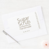 Einfaches, hoch entwickeltes Sugar Scrub Business Rechteckiger Aufkleber (Umschlag)