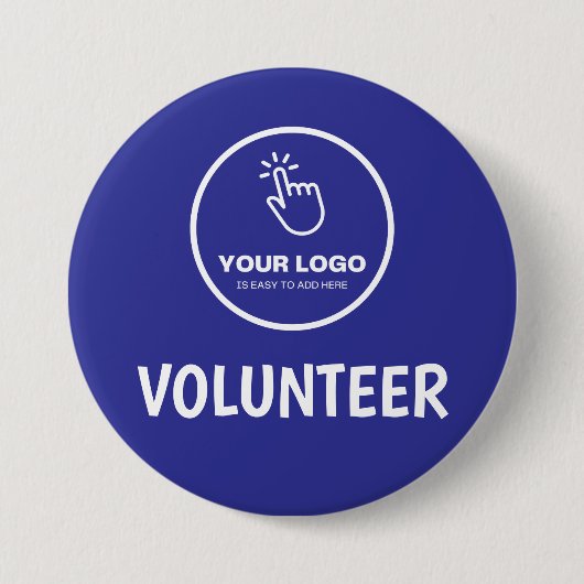 Einfaches Hochladen des benutzerdefinierten Blauen Button (Vorderseite)
