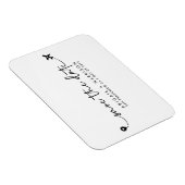 Einfaches Hochzeit in Urlaubsort-Script-Foto Magnet (Rechte Seite)