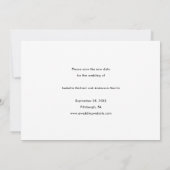 Einfaches Hochzeitenwechsel bei Fotos mit neuem Da Ankündigung (Rückseite)