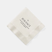 Einfaches Hochzeitsfieber Papier Napkin Serviette (Ecke)