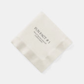 Einfaches Hochzeitsfieber Papier Napkin Serviette (Ecke)