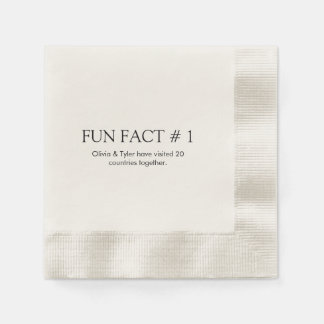 Einfaches Hochzeitsfieber Papier Napkin Serviette