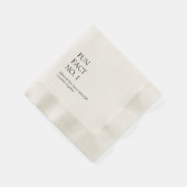 Einfaches Hochzeitsfieber Papier Napkin Serviette (Ecke)