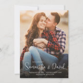 Einfaches Hochzeitsfoto Save the Date (Vorderseite)