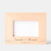 Einfaches Hochzeitsnamensschema Geätzte Rahmen (Vorderseite)