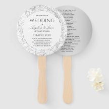 Einfaches Hochzeitsprogramm