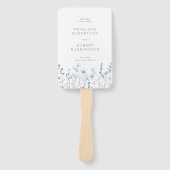 Einfaches Hochzeitsprogramm für Minimalistische Wi Fächer (Vorderseite)