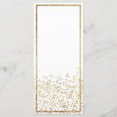 Einfaches Hochzeitsprogramm für Weißgold Programm (Rückseite)