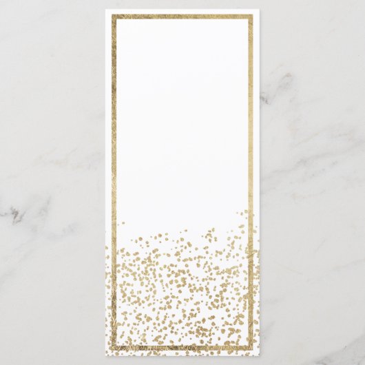 Einfaches Hochzeitsprogramm für Weißgold Programm (Rückseite)