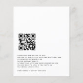 Einfaches Hochzeitsschreiben QR Code (Rückseite)