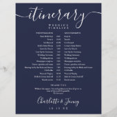 Einfaches Hochzeitsskript für Navy (Vorderseite)