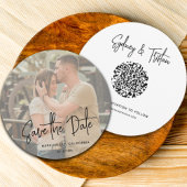 Einfaches Hochzeitsstich für Fotos Einladung