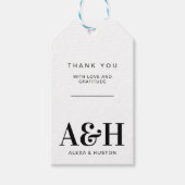 Einfaches Hochzeitssymbol Minimalistisch Geschenkanhänger (Vorderseite)