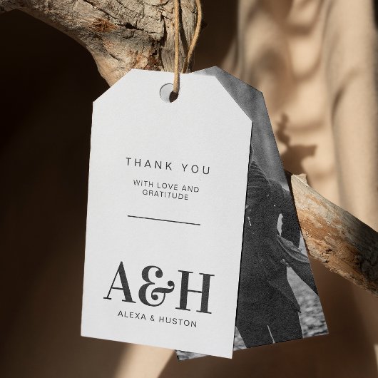 Einfaches Hochzeitssymbol Minimalistisch Geschenkanhänger