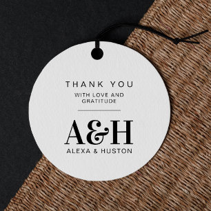 Einfaches Hochzeitssymbol Minimalistisch Geschenkanhänger