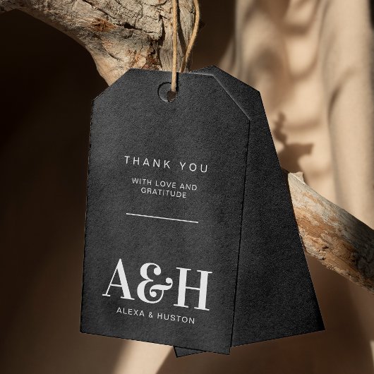 Einfaches Hochzeitssymbol Minimalistisch Geschenkanhänger