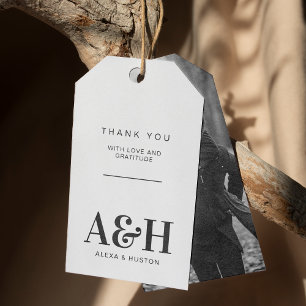 Einfaches Hochzeitssymbol Minimalistisch Geschenkanhänger
