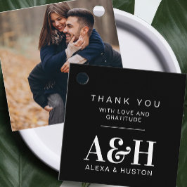 Einfaches Hochzeitssymbol Minimalistisch Geschenkanhänger