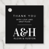 Einfaches Hochzeitssymbol Minimalistisch Geschenkanhänger (Vorderseite)