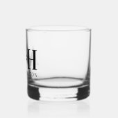 Einfaches Hochzeitssymbol Minimalistisch Whiskyglas (Links)