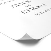 einfaches Hochzeitssymbol Poster (Ecke)