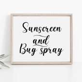 Einfaches Hochzeitssyndrom und Bug Spray-Zeichen Poster
