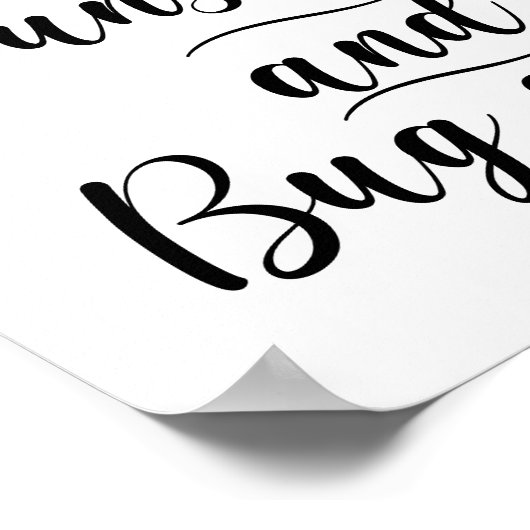 Einfaches Hochzeitssyndrom und Bug Spray-Zeichen Poster (Ecke)