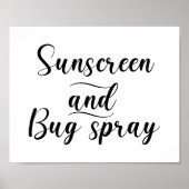 Einfaches Hochzeitssyndrom und Bug Spray-Zeichen Poster (Vorne)