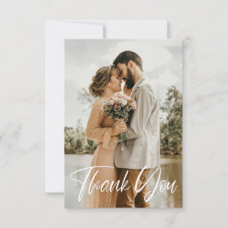 Einfaches Hochzeitsszenario-Foto Karte