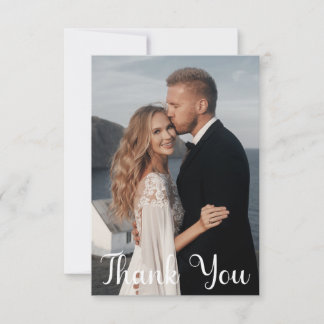 Einfaches Hochzeitsszenario-Foto Mitteilungskarte