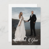 Einfaches Hochzeitsszenario-Foto Postkarte (Vorne/Hinten)