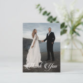 Einfaches Hochzeitsszenario-Foto Postkarte (Stehend Vorderseite)