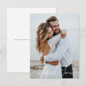 Einfaches Hochzeitsszenario-Foto Postkarte (Vorne/Hinten)