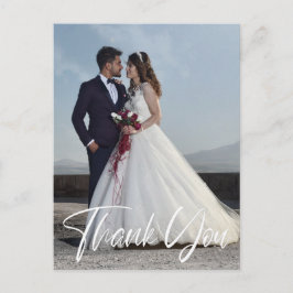 Einfaches Hochzeitsszenario-Foto Postkarte