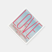 Einfaches Hochzeitsszenario mit Personalisiertem F Serviette (Ecke)