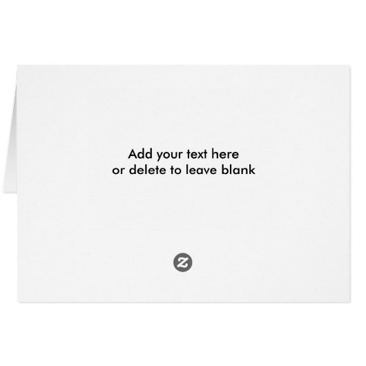 Einfaches Hochzeitstich-Foto (Rückseite Horizontal)