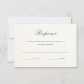 Einfaches Hochzeitstipendium RSVP Karte (Vorderseite)