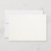 Einfaches Hochzeitstipendium RSVP Karte (Rückseite)