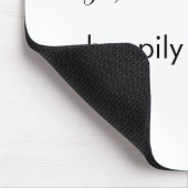 Einfaches Hochzeitszitat-Script-Namen Mousepad (Ecke)
